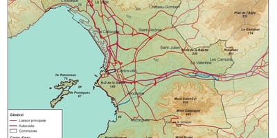 Топографічна карта Марсель