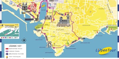 Марсель-хоп-хоп-офф автобус маршрут на карті